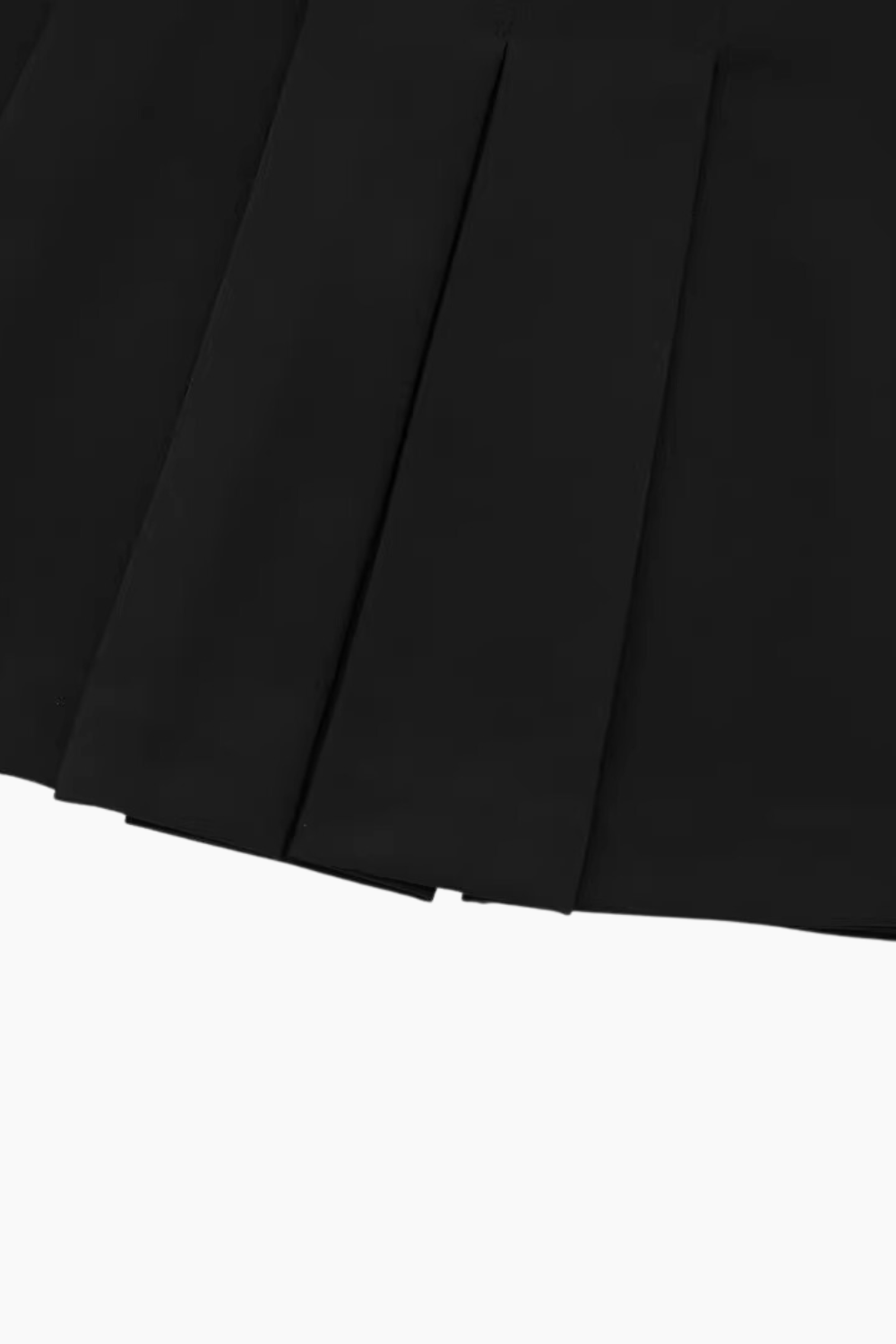 'Jackie' Wide Pleated Mini Skirt