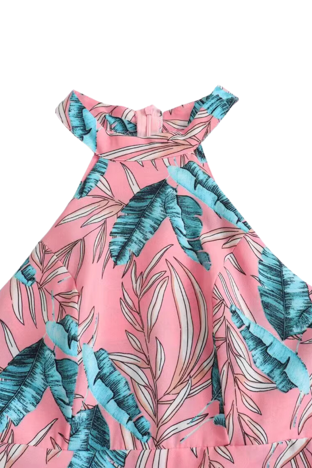 'Norah' Halter Neck Printed Dress