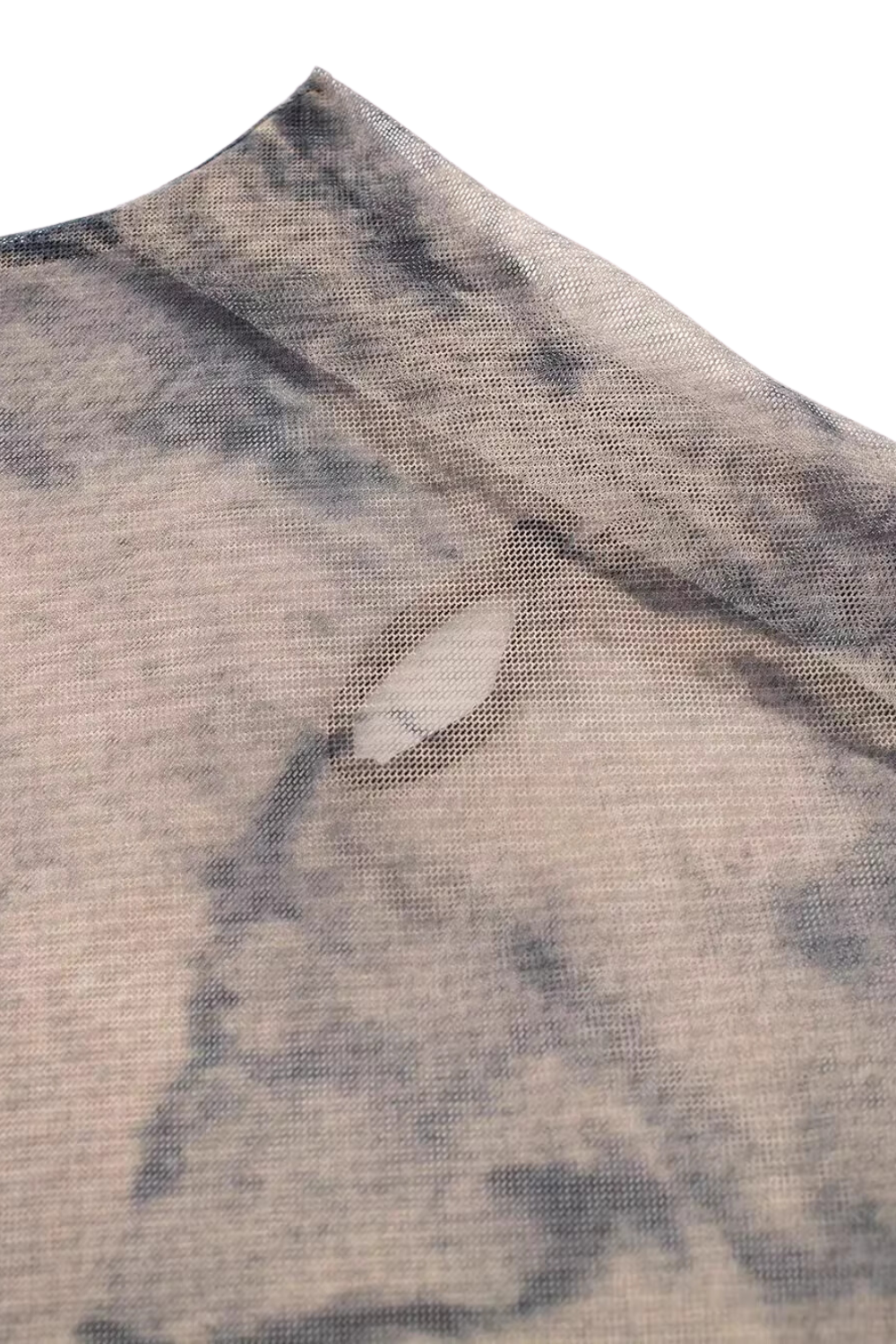 'Josephine' Mock Neck Printed Tulle Dress