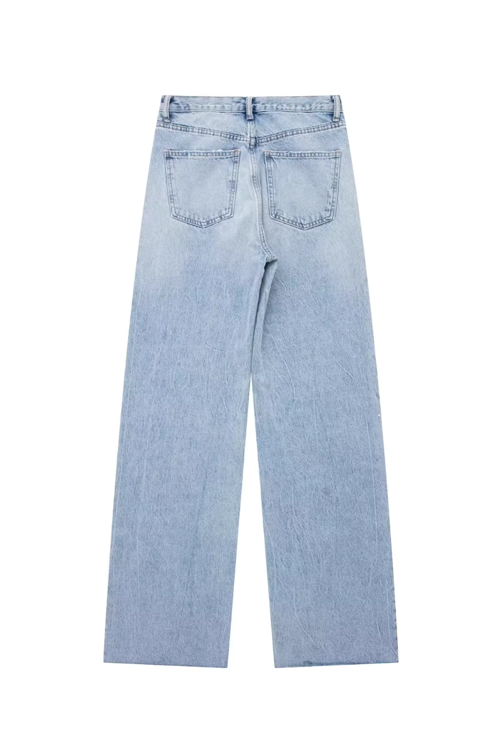 'Dani' High-Waist Washed Ripped Wide Leg Jeans (2 Colors)
