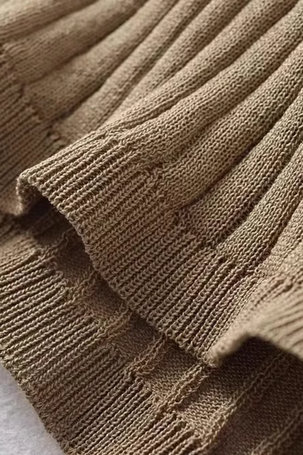 'Sarah' Round Neck Ribbed-knit Short Sleeved top (2 Colors)