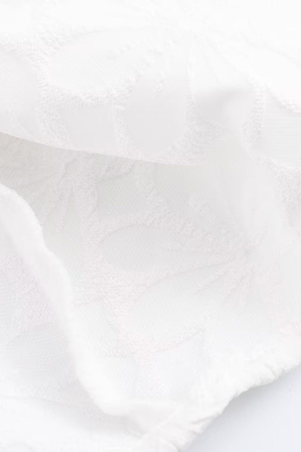 'Holly'Simple Jacquard Bubble Sleeve Midi Dress