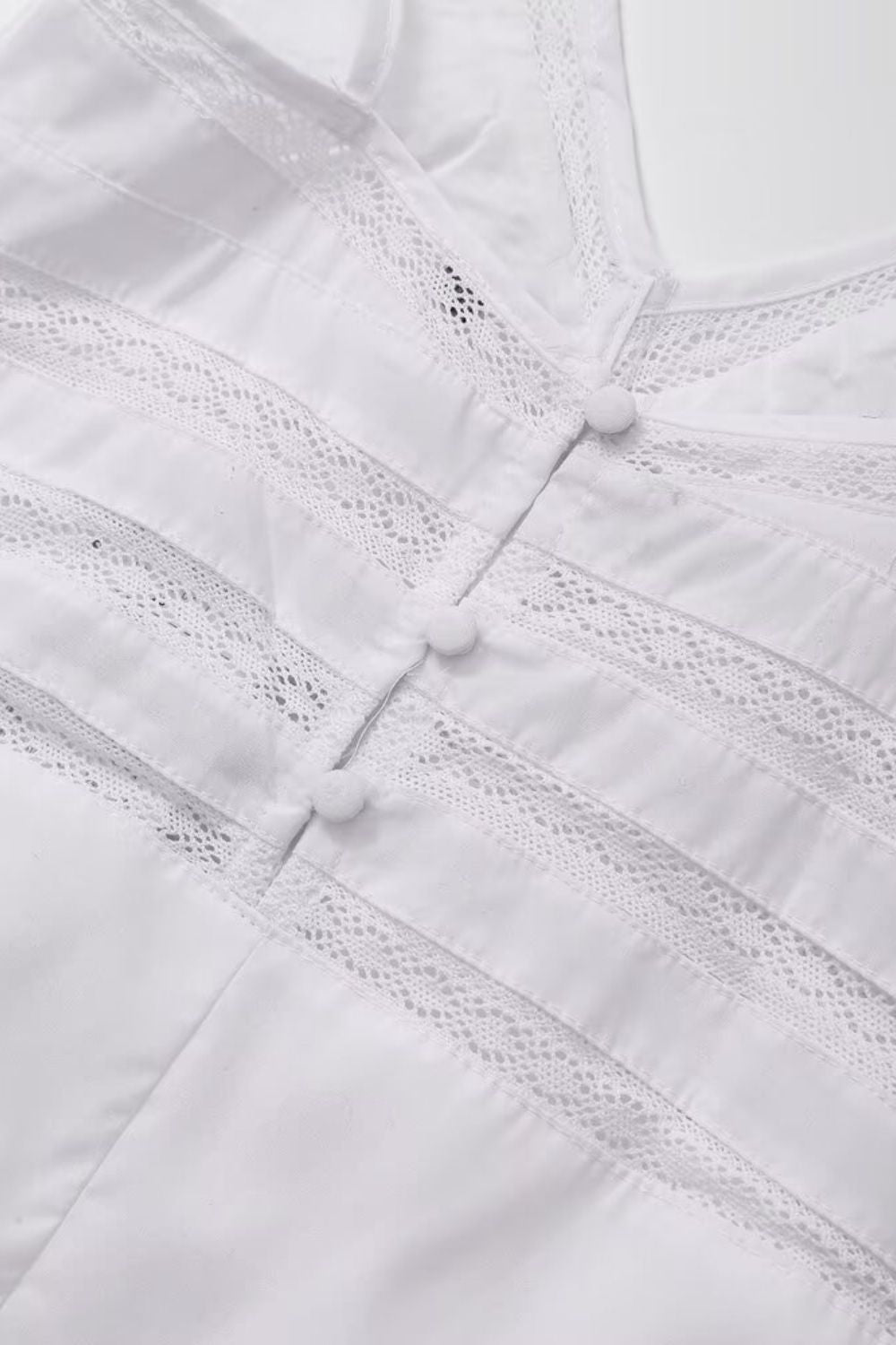 'Scarlett ' Embroidered V-neck Strap Midi Dress