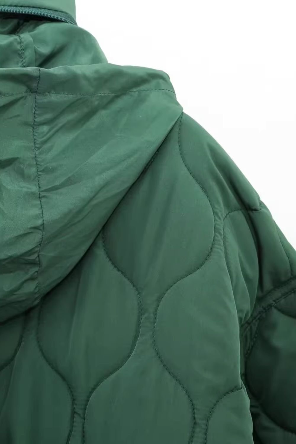 'Gabriella' Quilted Hooded Down Jacket(3 color)