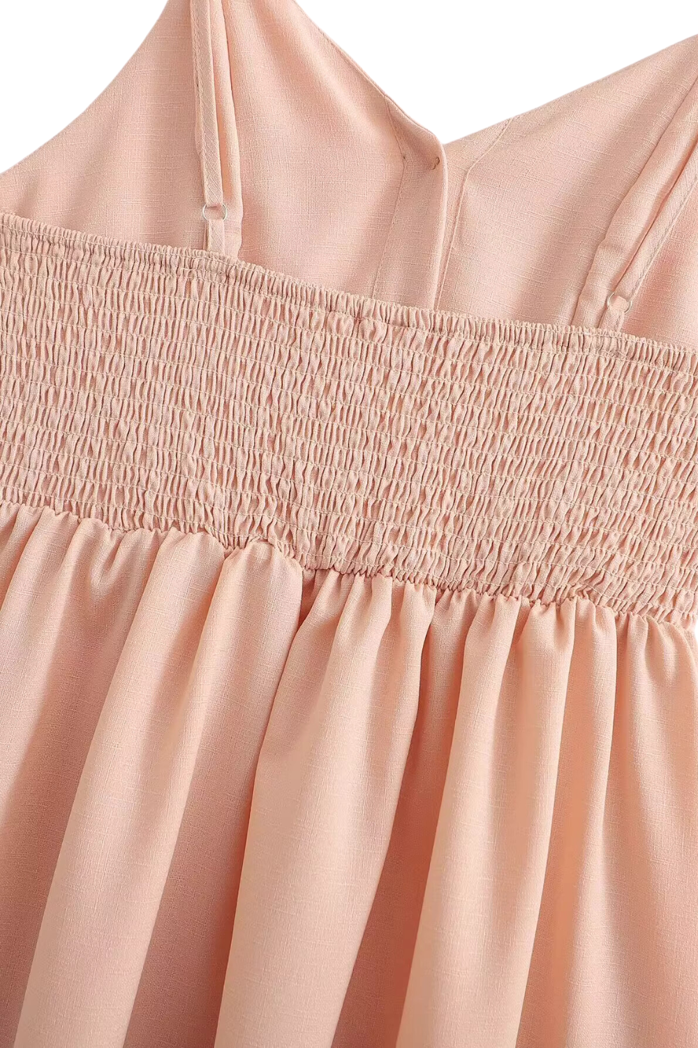 'Zoe' V-neck Sleeveless Ruched Dress