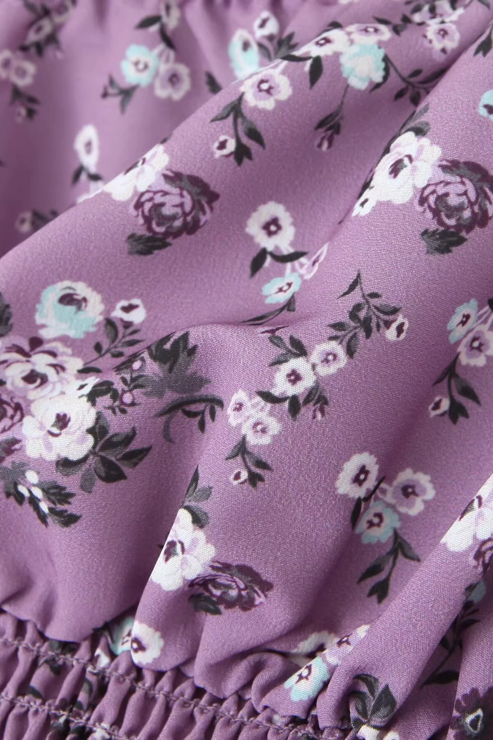 'Grace' Floral Printed Ruched Suspender Short Top (2 Colors)