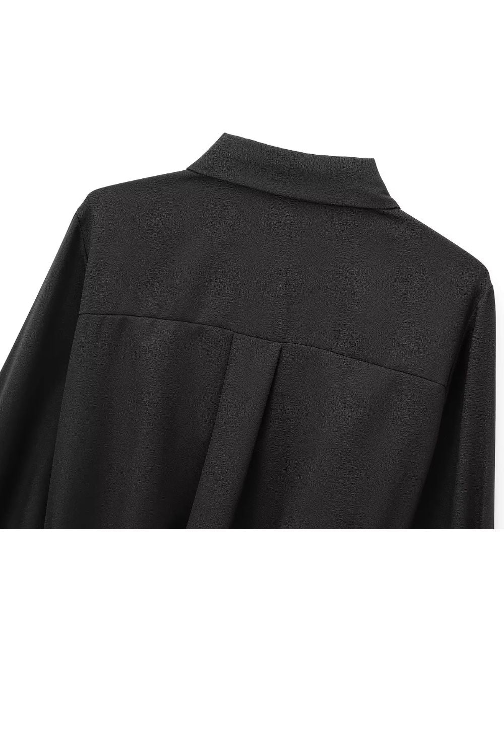 'Dawn' Color-blocked Lace Long-Sleeve Collar Shirt