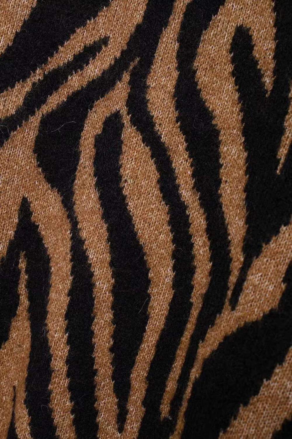 'Chloe ' Wild Animal-Print Knitted Jacket