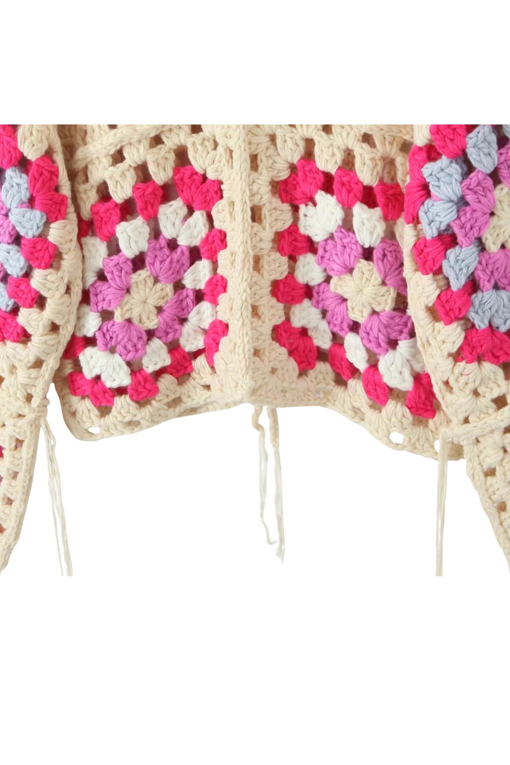 'Rose' Granny Square Knit Cardigan