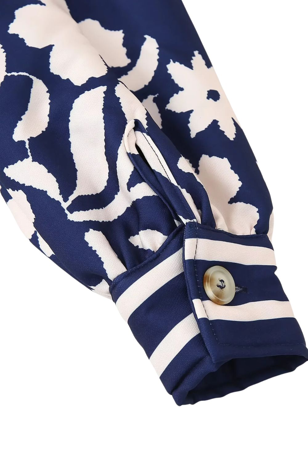 ‘Carol’ Ethnic-Style Printed Cotton Puffer Jacket