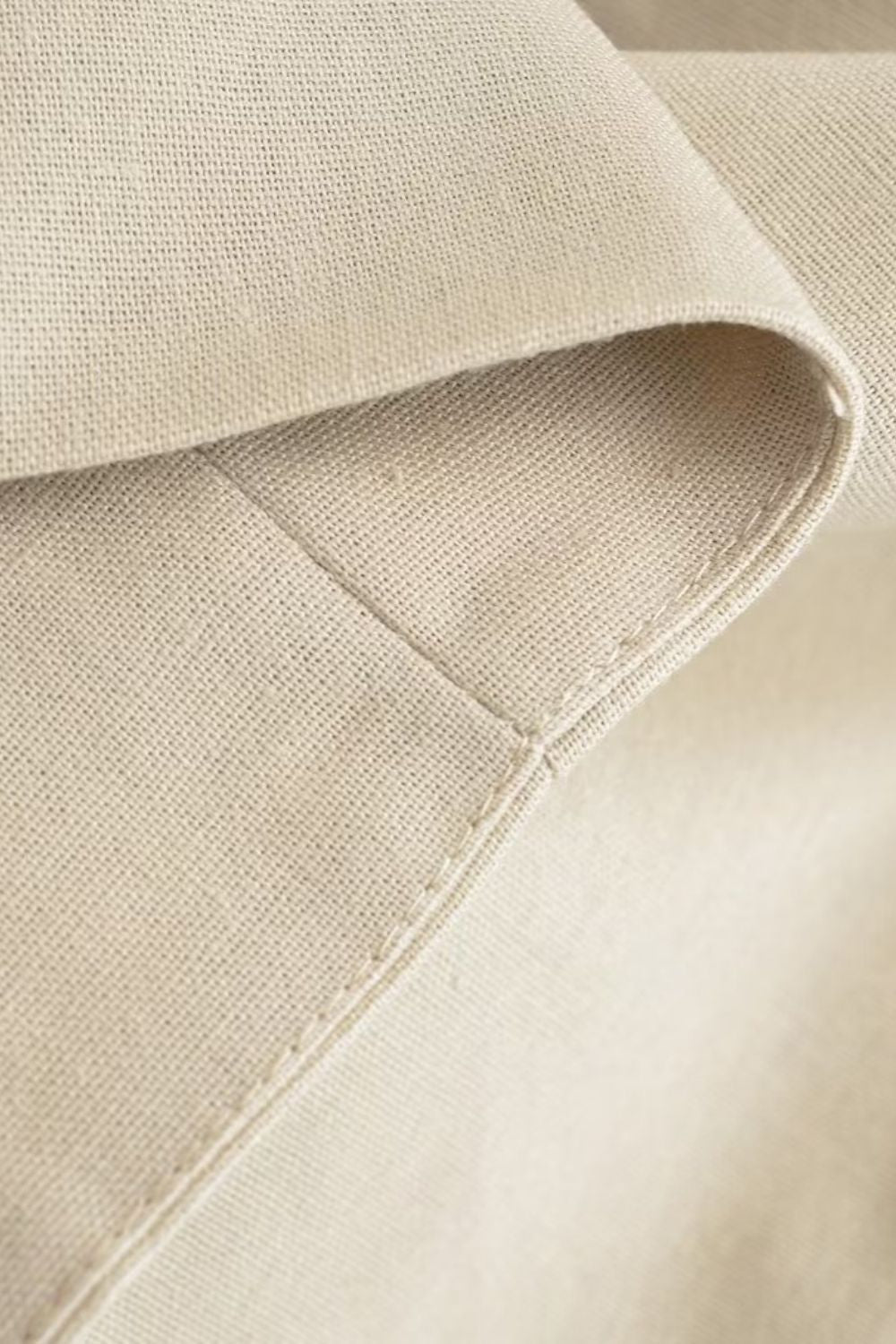 ' Evan' Linen-Blend Sleeveless V-Neck Crop Vest