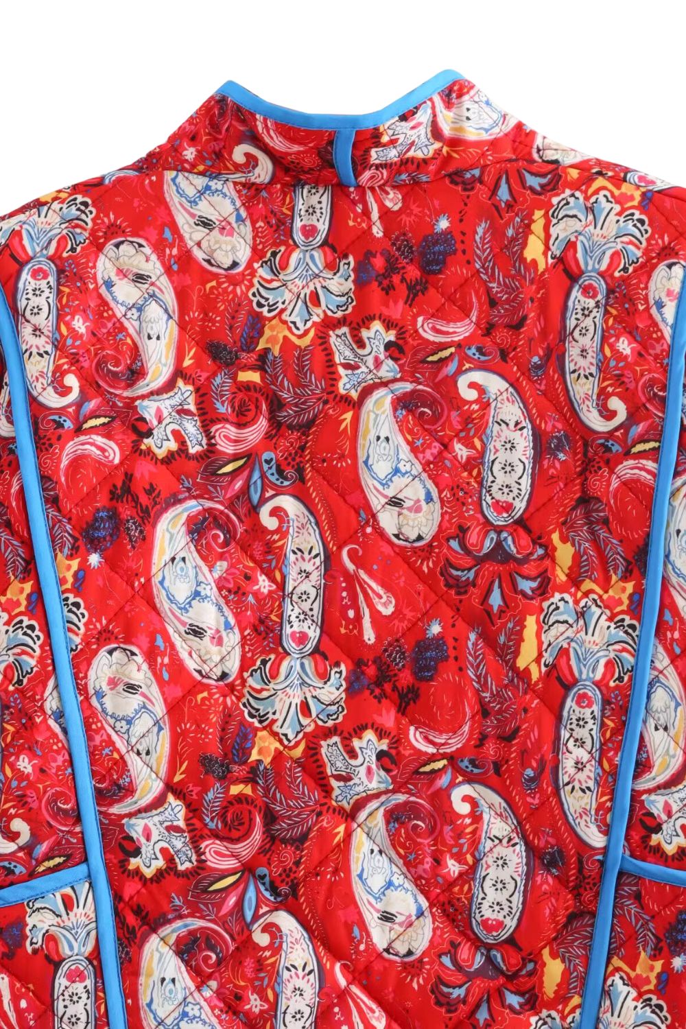 'Dagmara' Printed Short-Sleeve Cotton Jacket