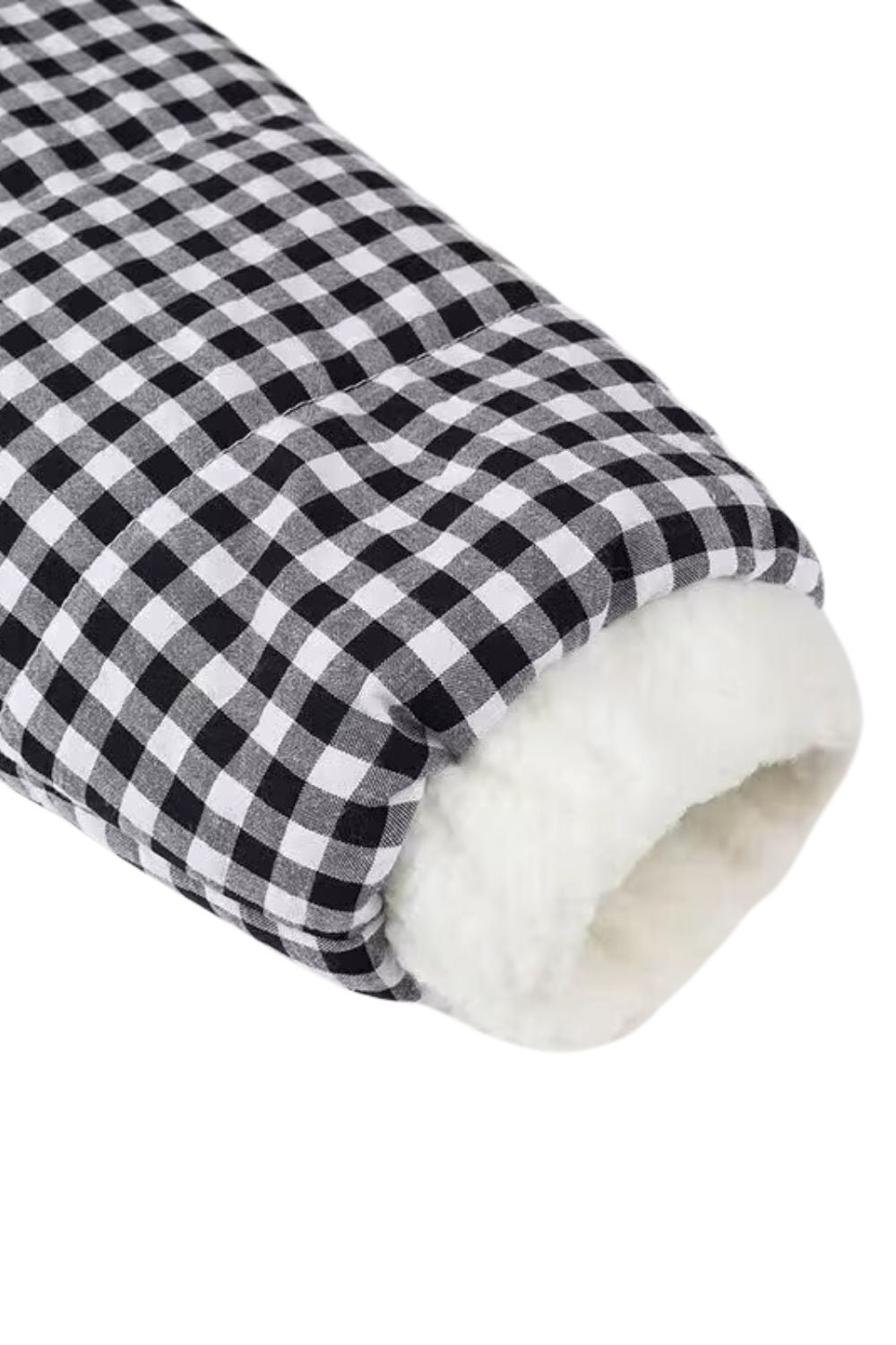 'Isabella' Plaid Lace-Trimmed Puffer Jacket