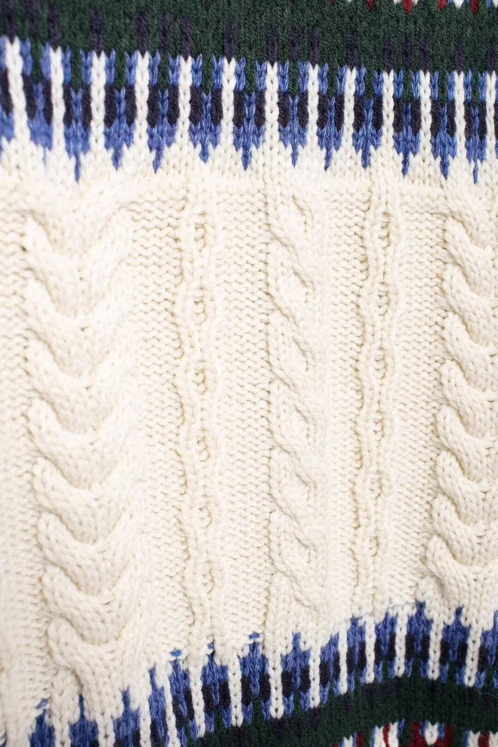 ‘Aria’ Textured Knit Patchwork Jacket