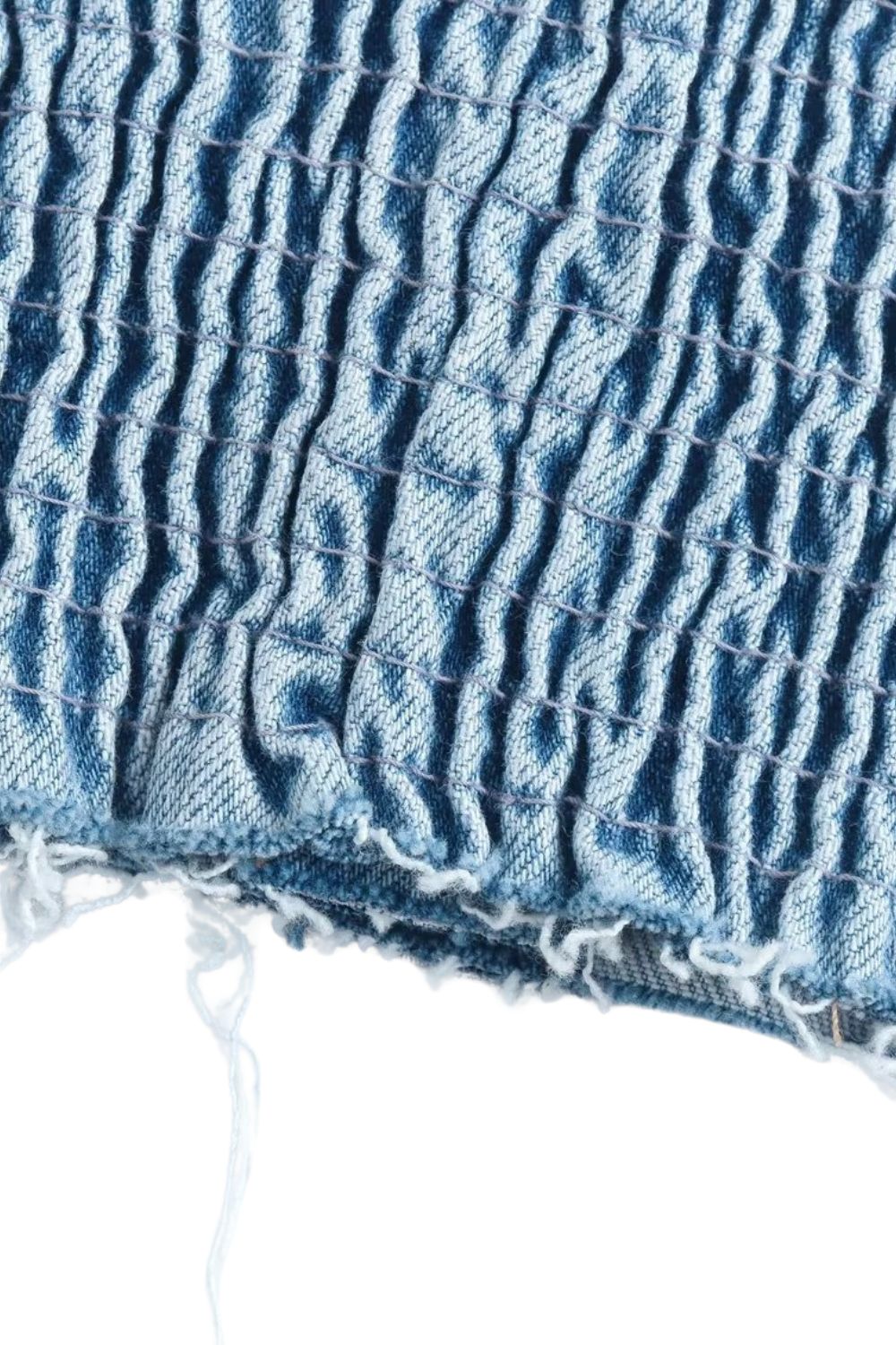 ‘Inga’ Western-style Denim Bustier Top