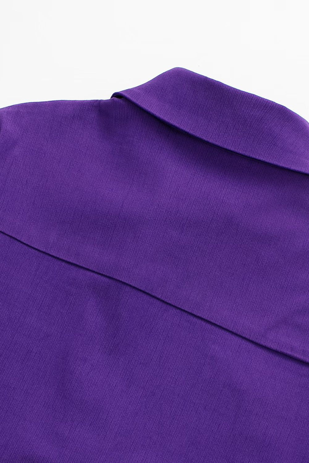 ‘Ruby’ White Elastic Linen Blend Short Shirt