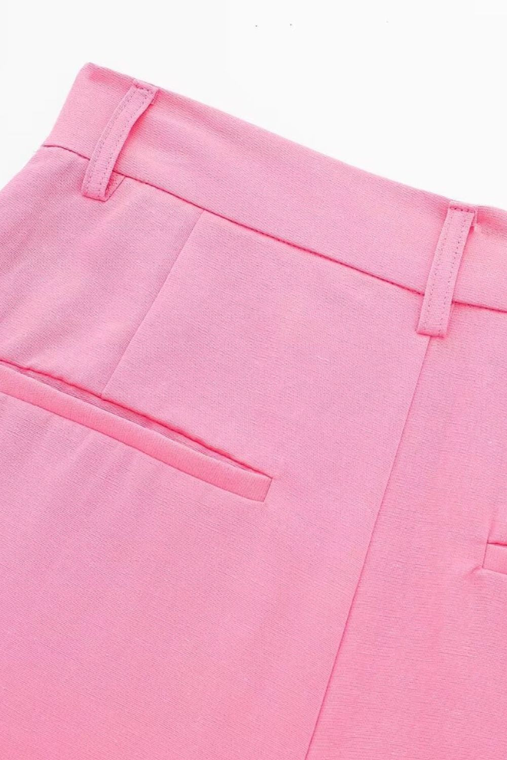 'Charlotte' Split Sleeveless V-neck Top & Shorts (Sold Separately)