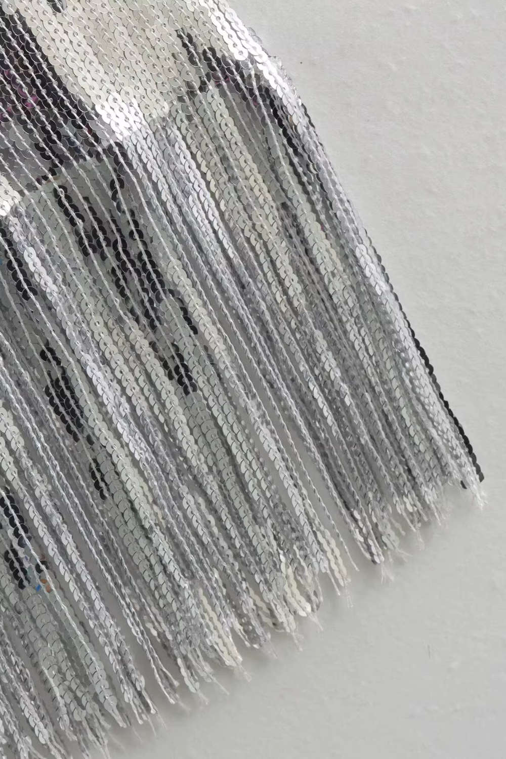 'Yvonne' Sleeveless Sequinned Tasseled Dress (3 Colors)