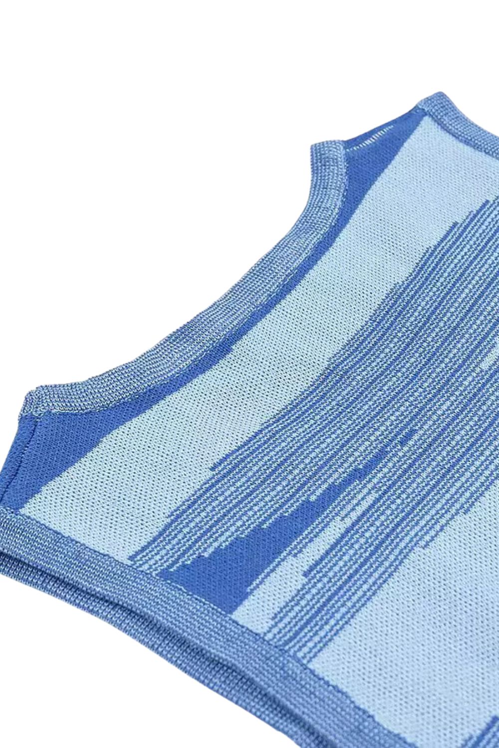 'Ruby' Sleeveless Fitted Color-Block Sweater Dress