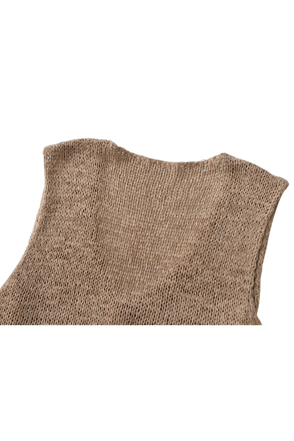 ‘Layla’ Two-Button Cropped Knit Vest