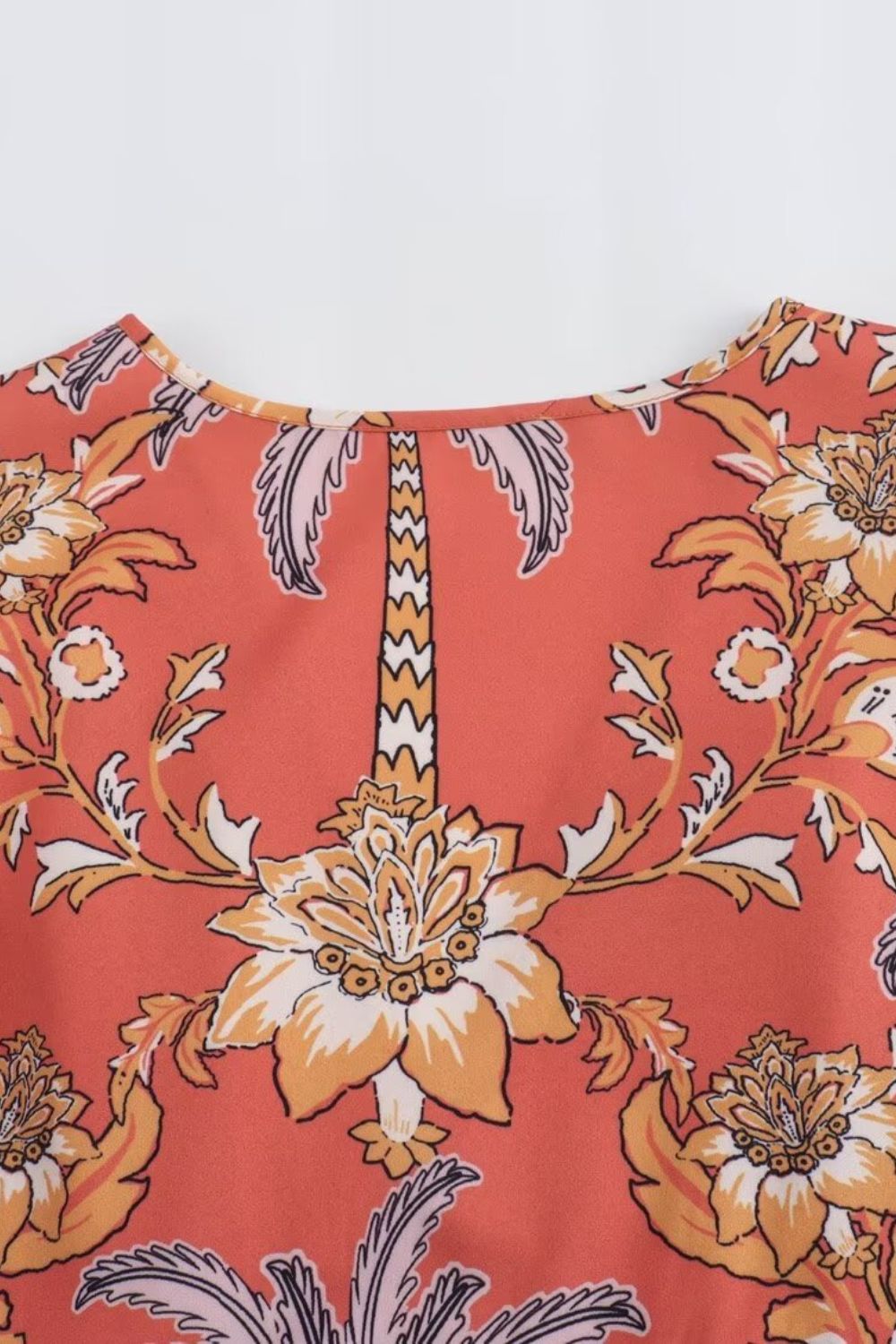 'Jessica ' V-neck Floral Print Short Sleeve Dress