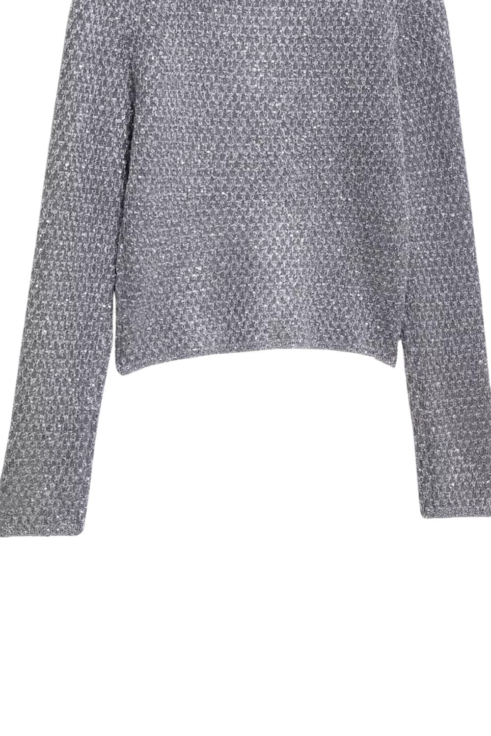 'Nora ' Knit Cardigan with Metallic Sequins