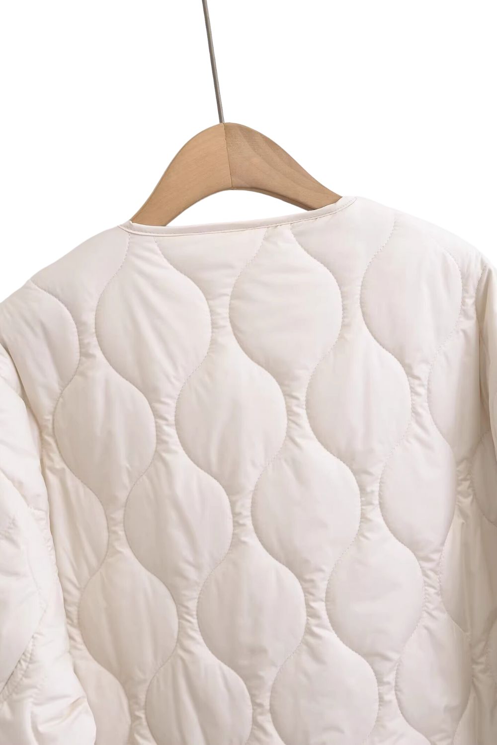 'Hannah' Minimalist Bow-Detail Cotton Jacket