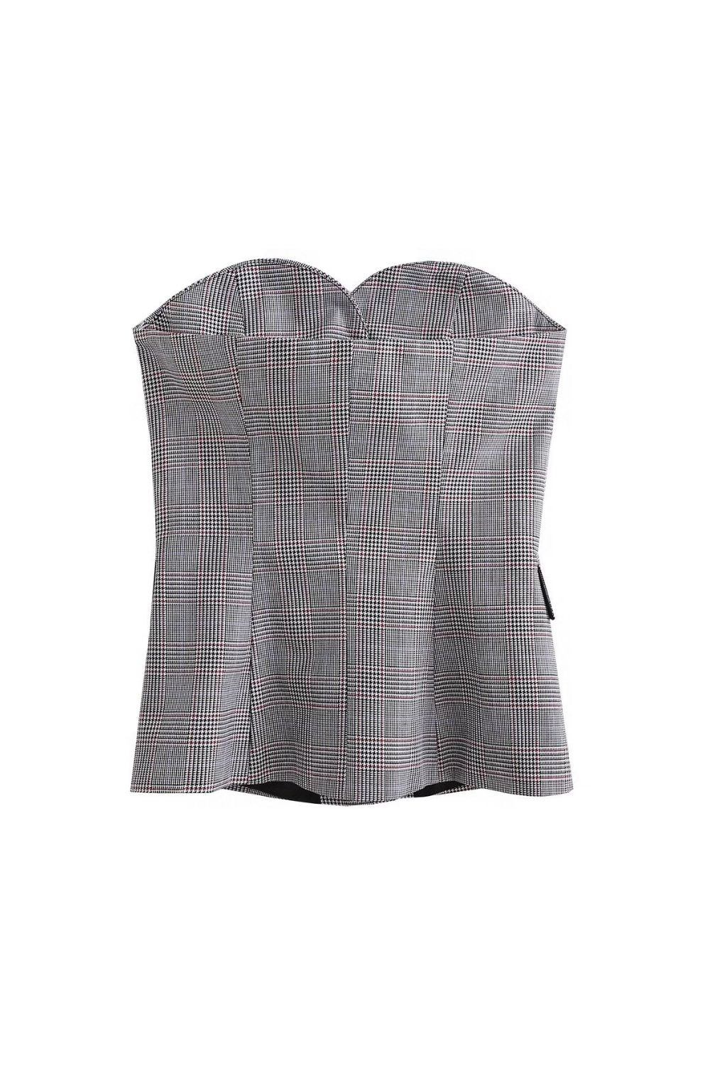 ‘Charlotte’ Plaid Halter Top