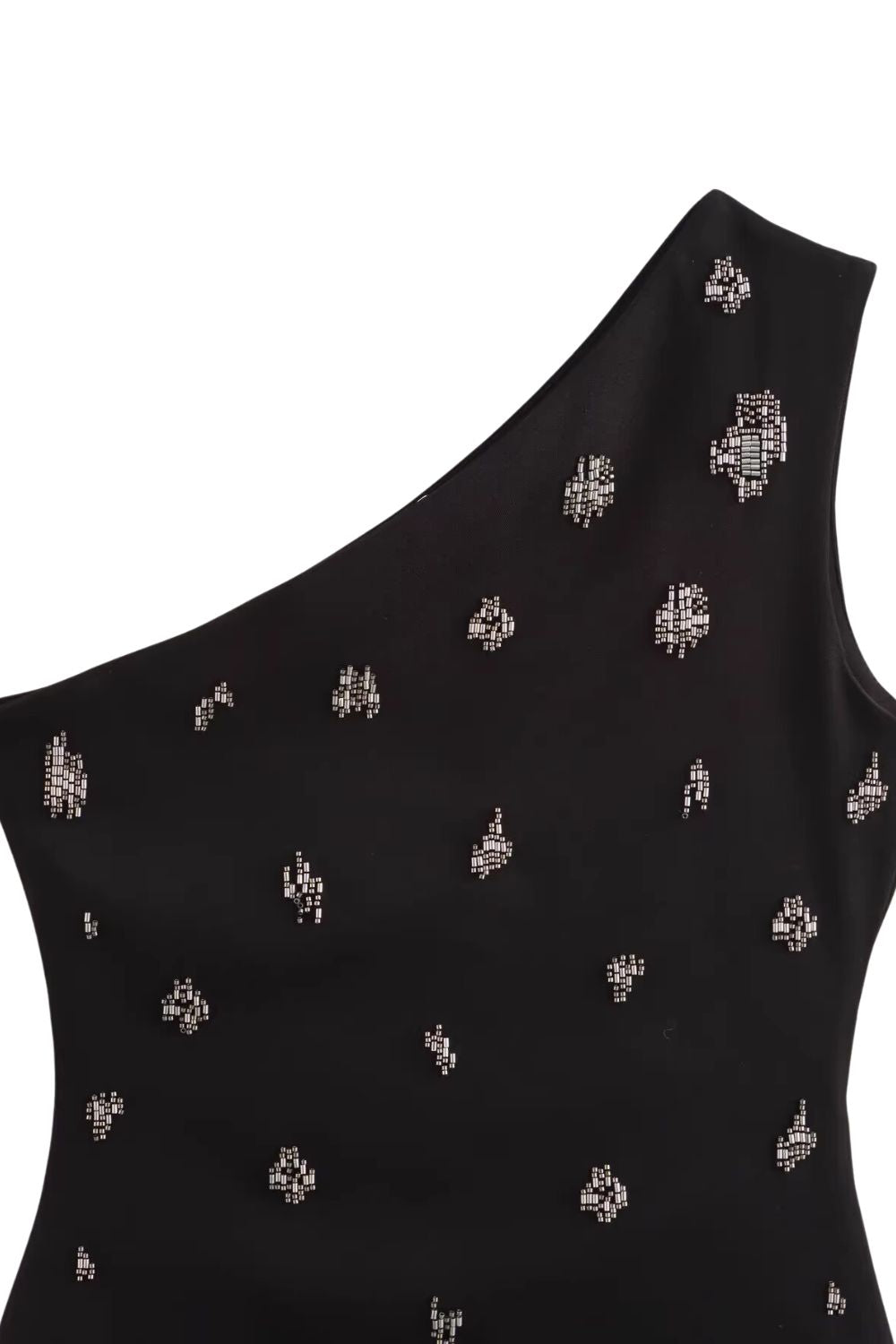 ’Gianna‘ Beaded Off-Shoulder Asymmetrical Top