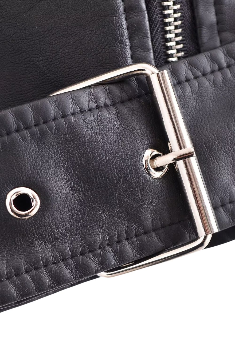 ‘Isabella’ Faux Leather Short Jacket