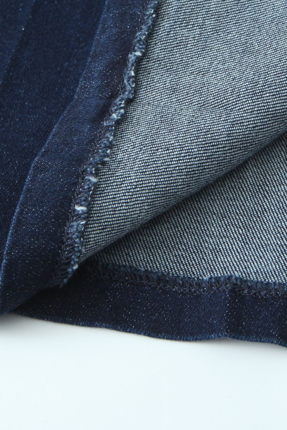 'Aurora' Denim Strapless Dress & Belt