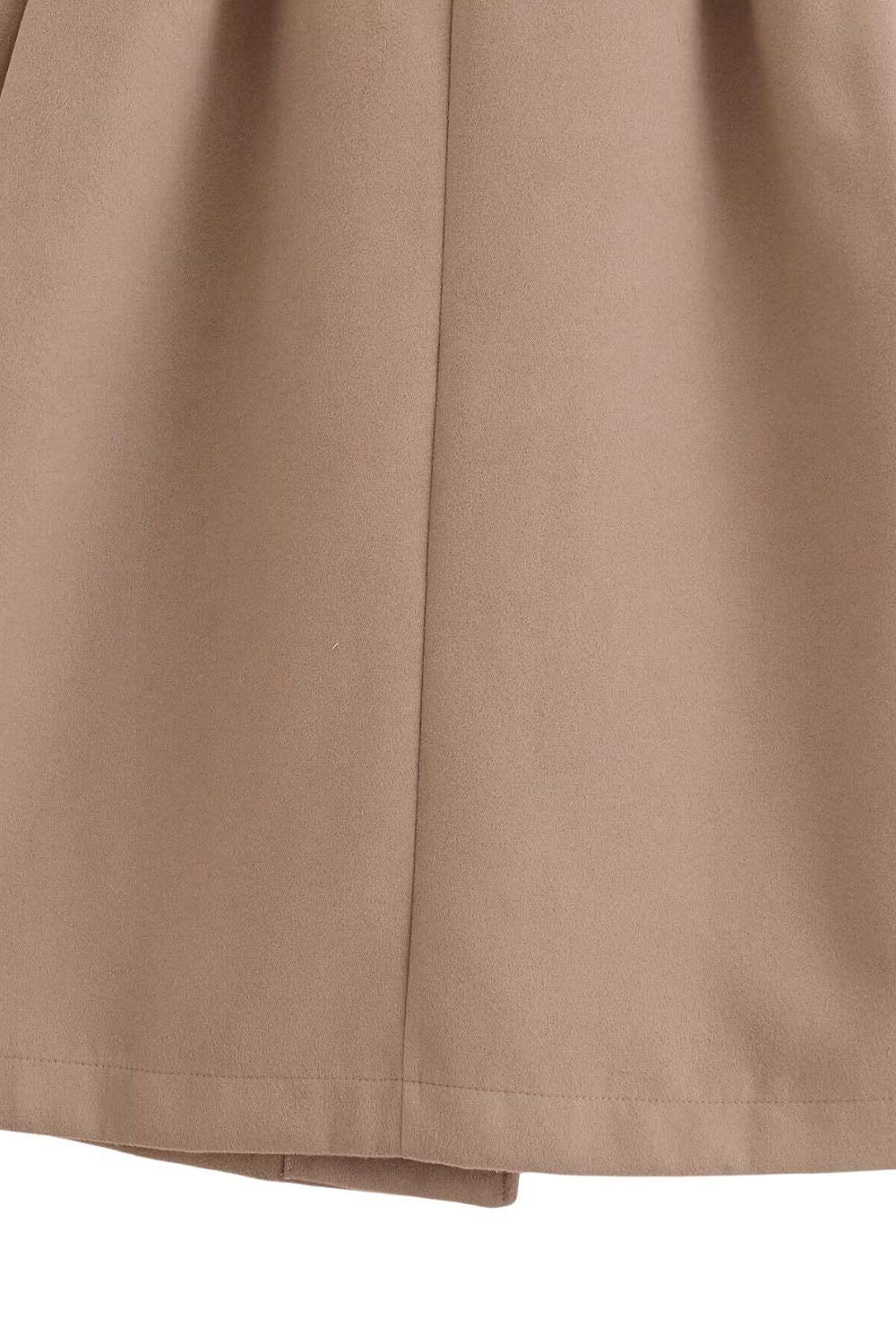 'Autum' Brown Cape-Style Hooded Coat with Belt