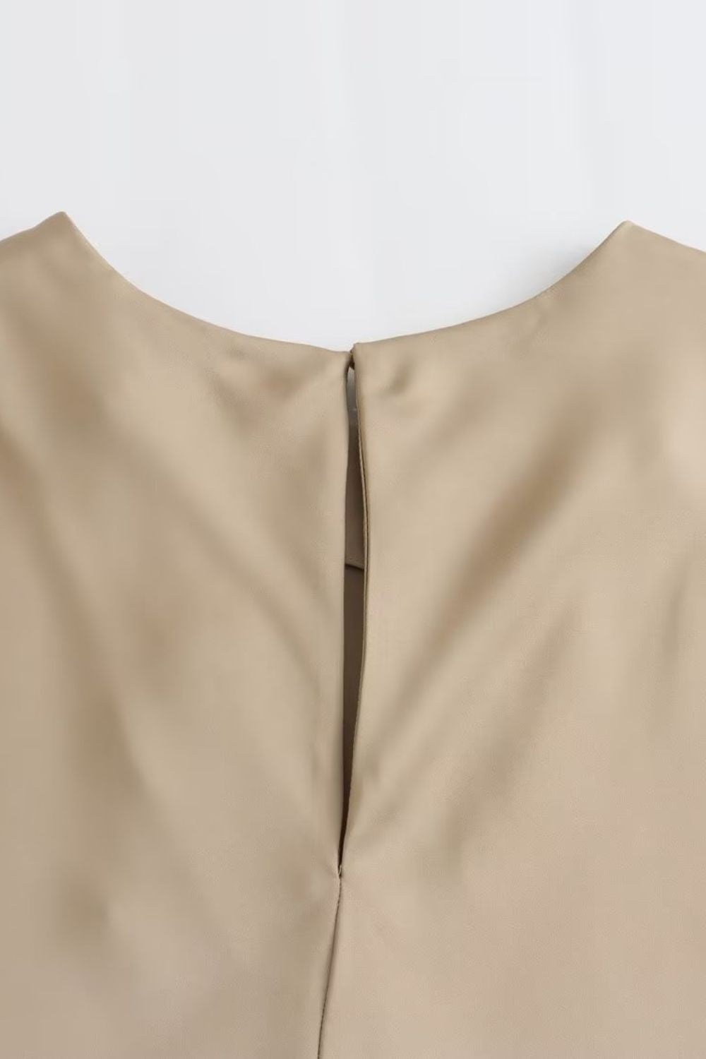 ‘Lucy’ Silk Satin Texture Midi Dress