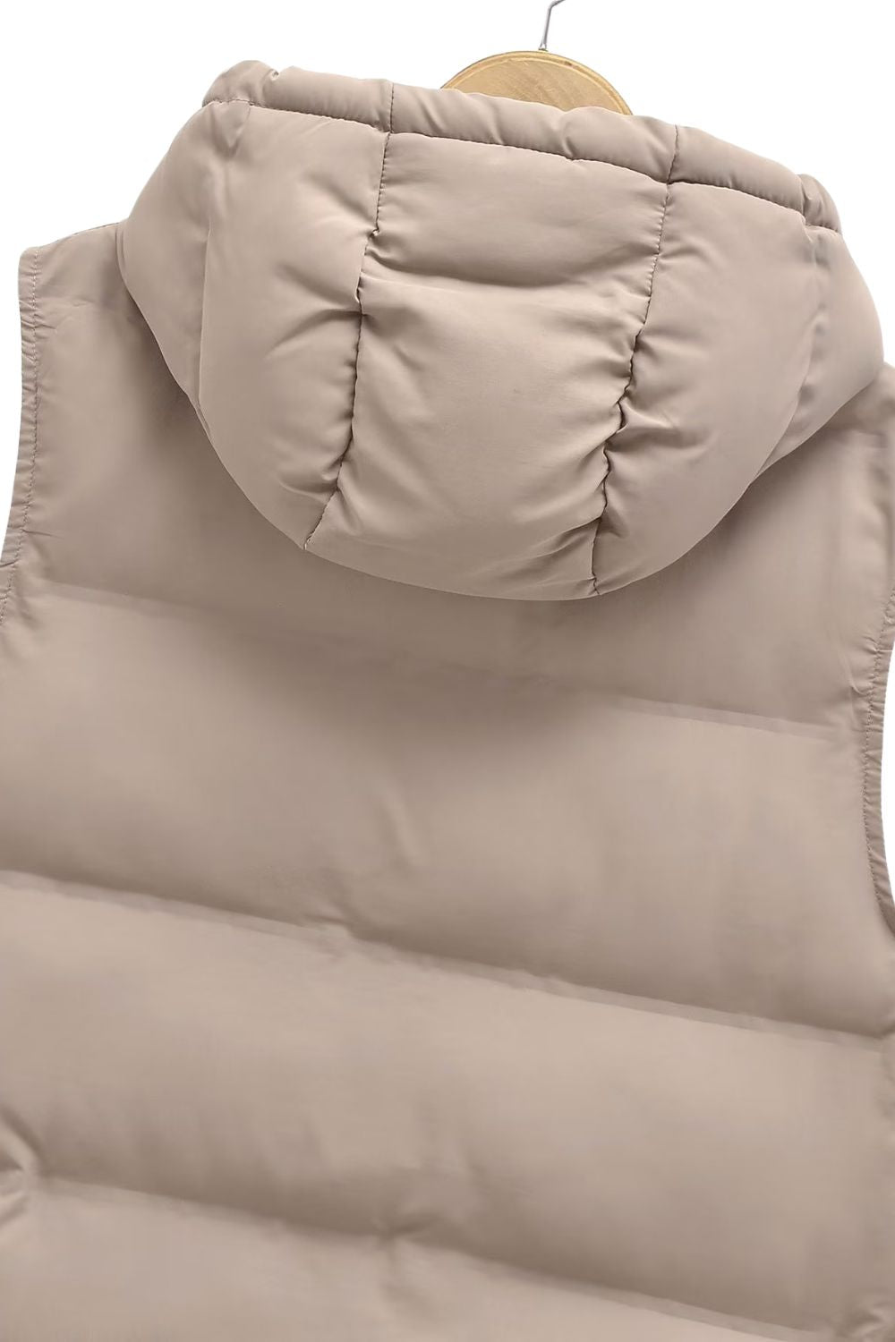 'Kennedy' Stand Collar Long Puffer Vest Coat