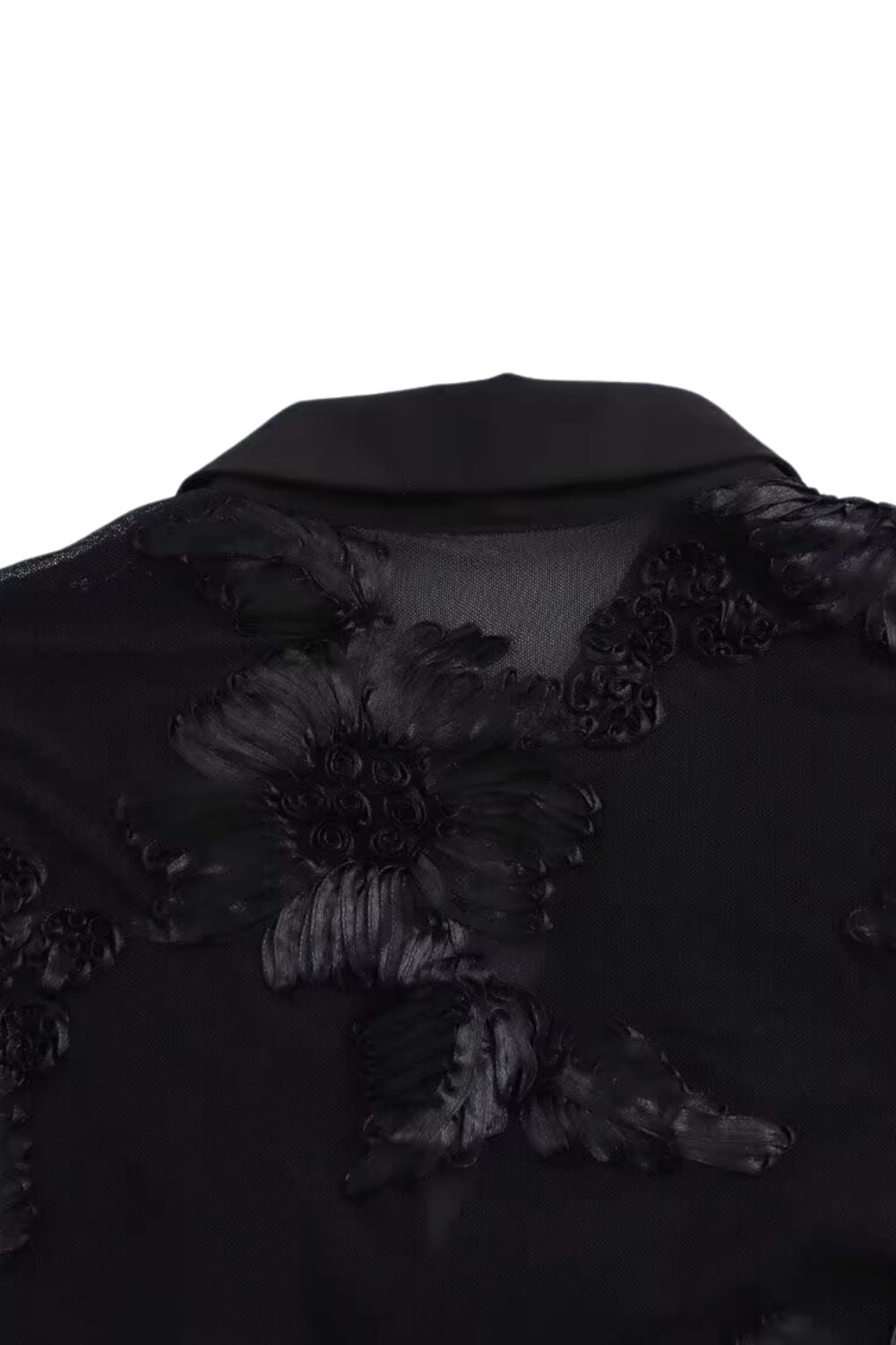 'Ruby' Intricate Embroidered V-Neck Shirt