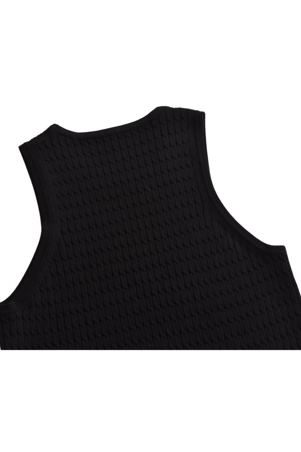 'Khanna' Sleeveless Cable Knit Sweater