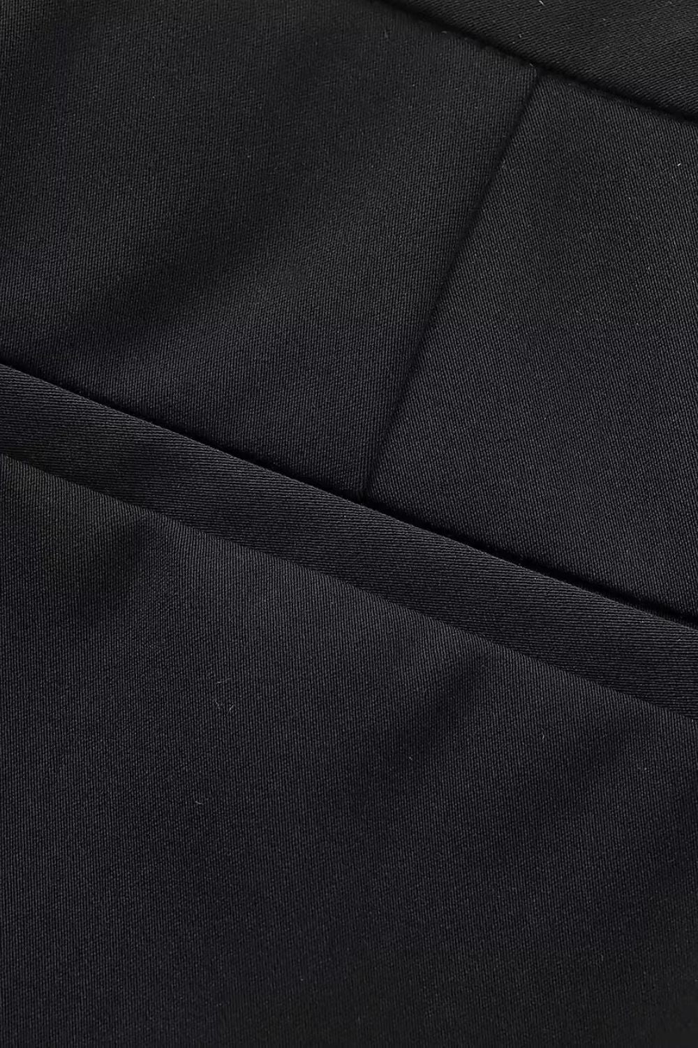 'Stella' Round-Neck Blazer & Flared Trousers Set (Sold Separately)