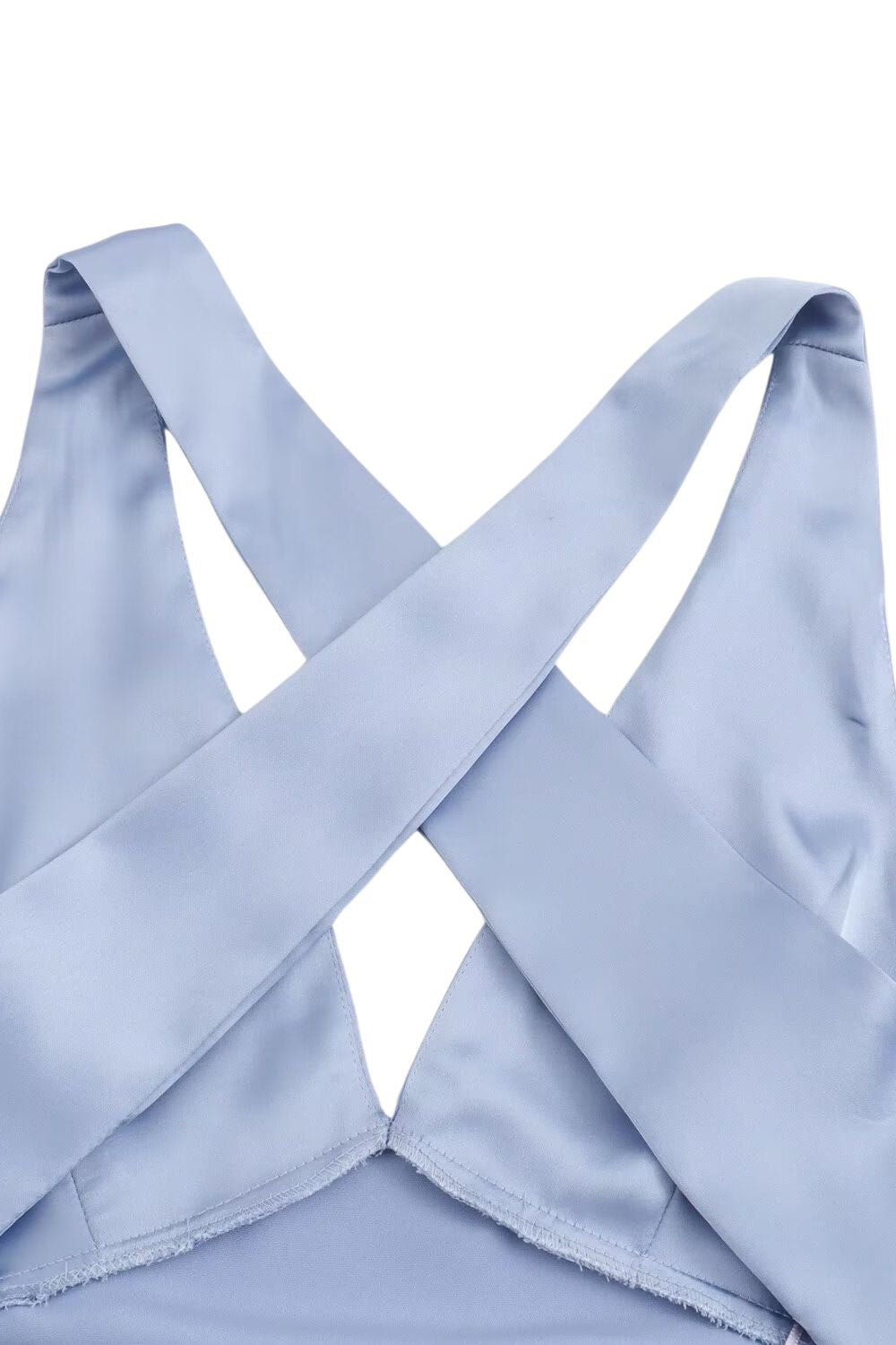 'Stella' Minimalist Satin-Textured Midi Dress