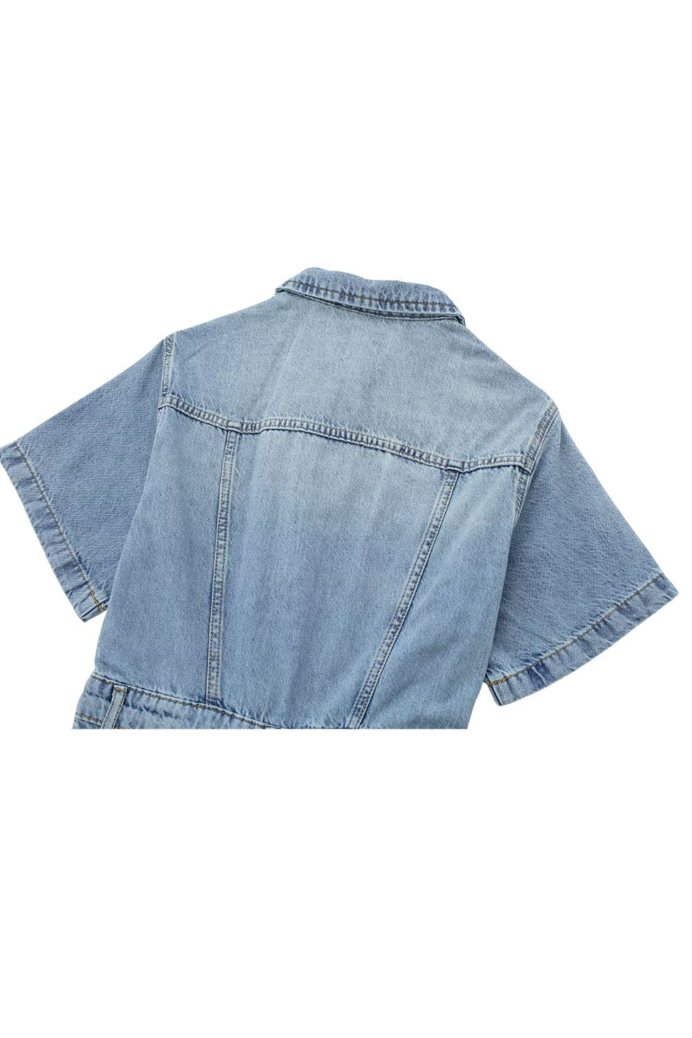 'Khanna' Chic Long Denim Jumpsuit