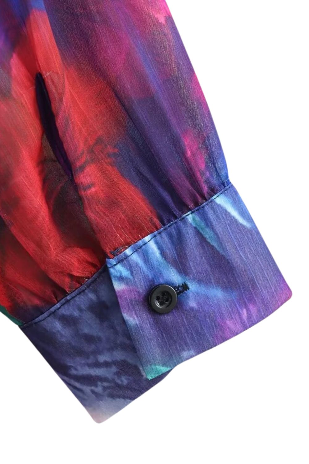 ‘Amelia’ Tropical Rainforest Print Long Sleeve Swing Dress