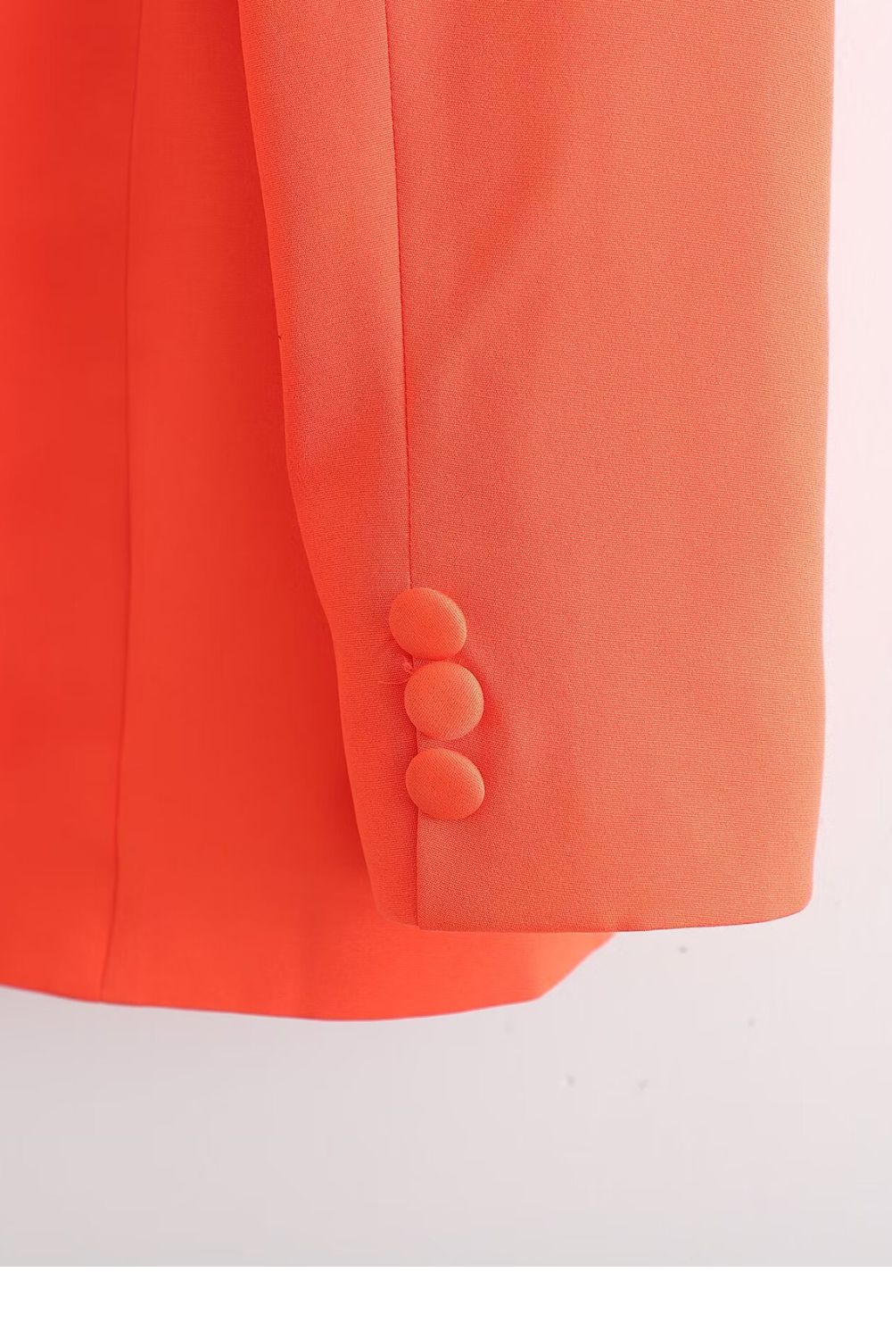 ‘Lily’ Simple Orange Blazer Coat