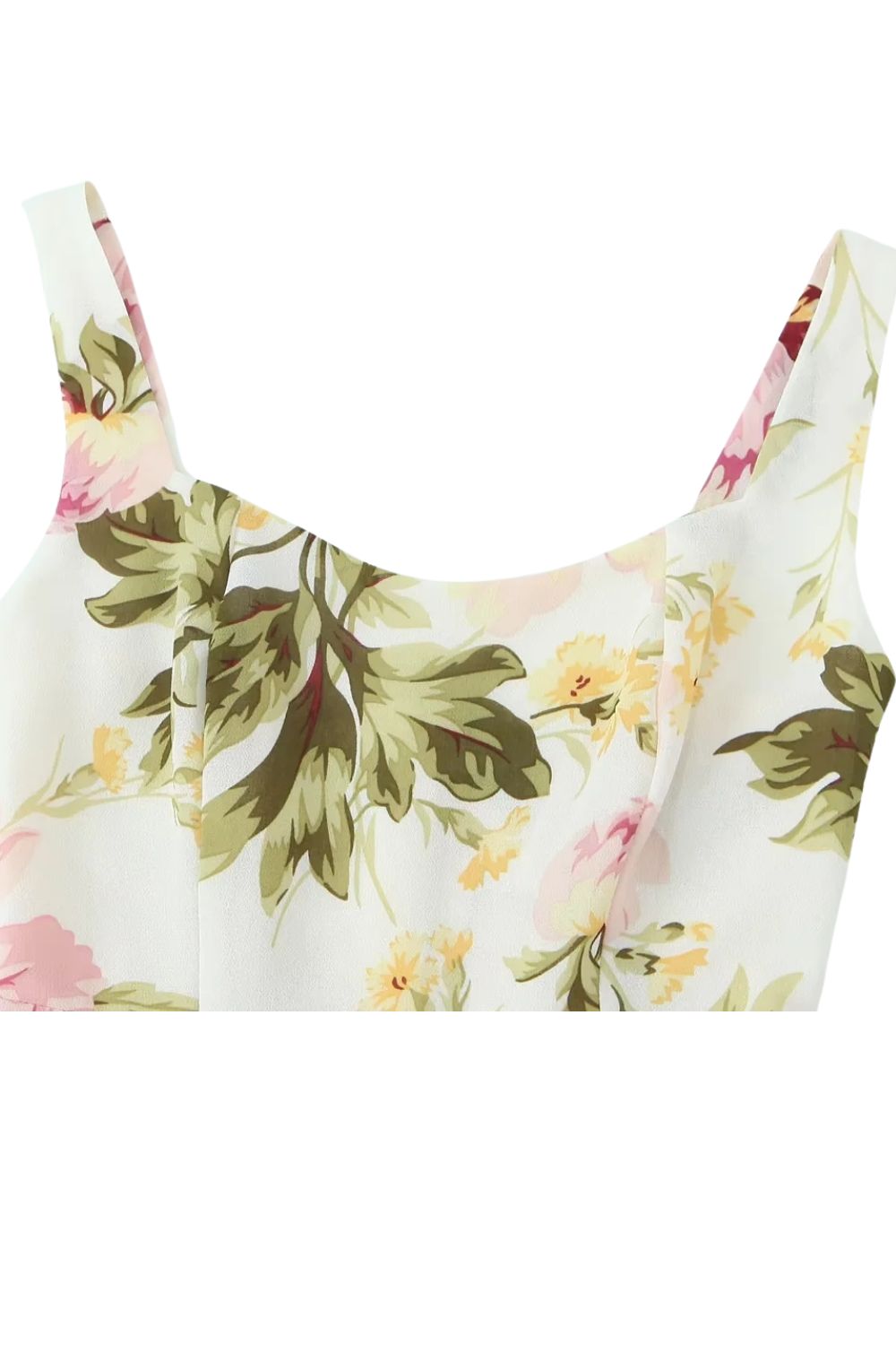 ‘Rosie’ Floral Print Suspender Dress