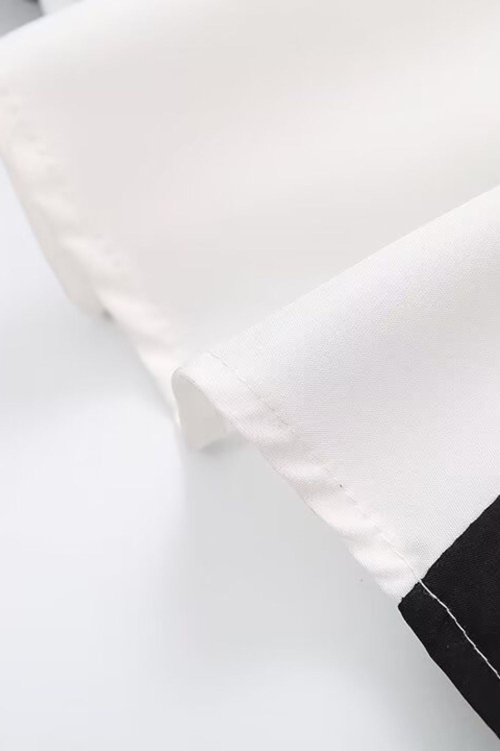 'Evie' Spaghetti Strap Black and White Patchwork Maxi Dress