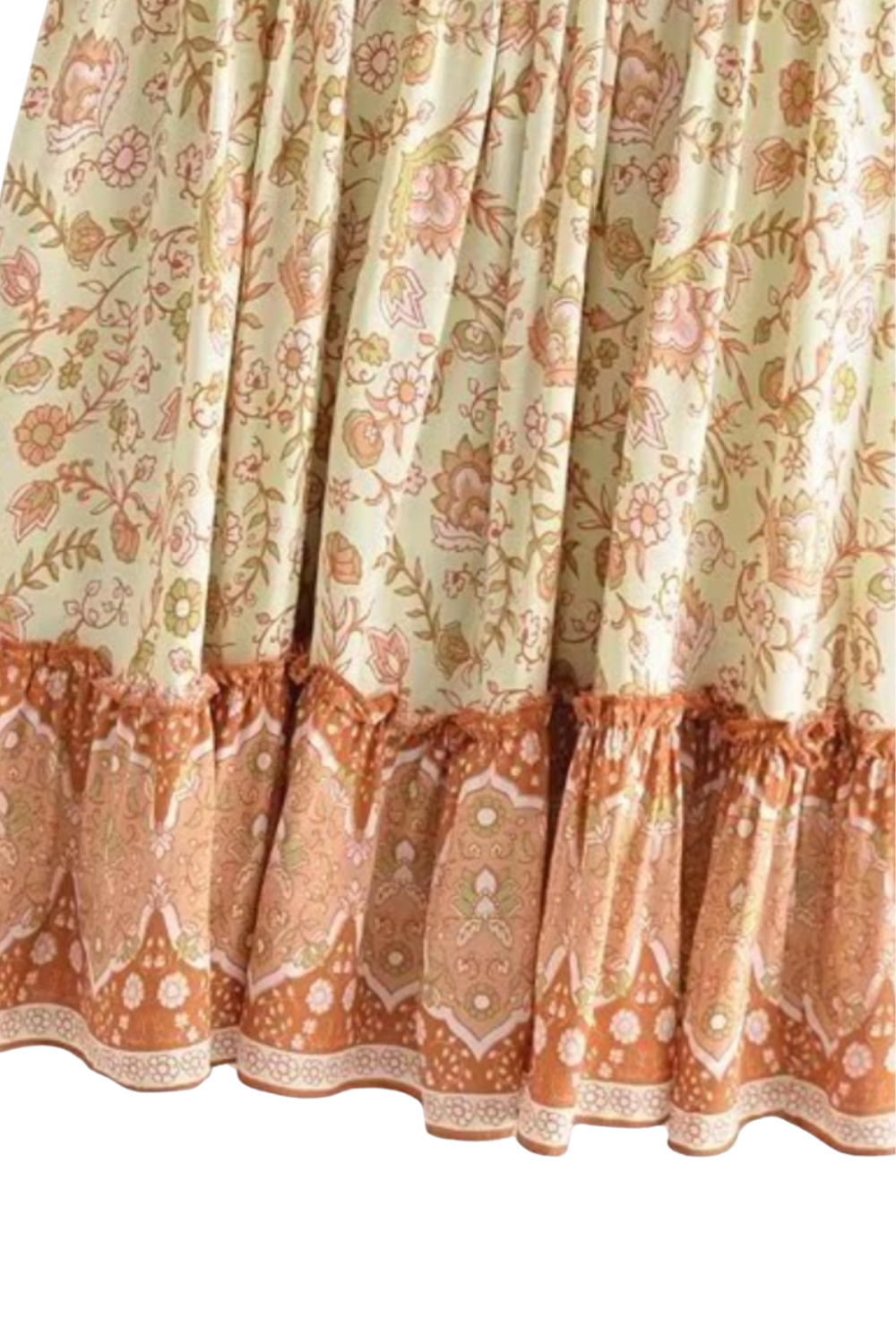 'Isabelle' Floral Printed Pleated Dress