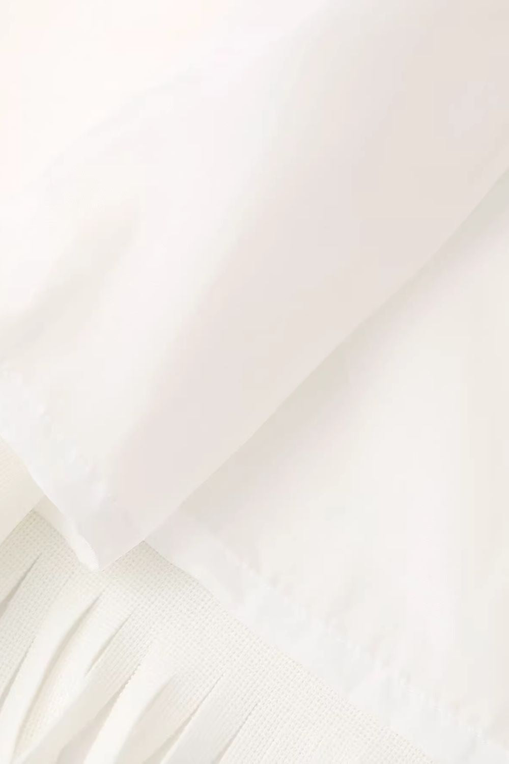 ‘Olivia’ Oversized Tailored Wool Coat with Fringe Hem