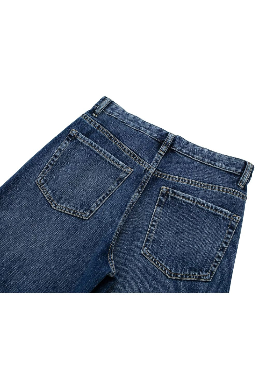 'Addison' Wide-Leg Mid-Rise Jeans (4 Color)