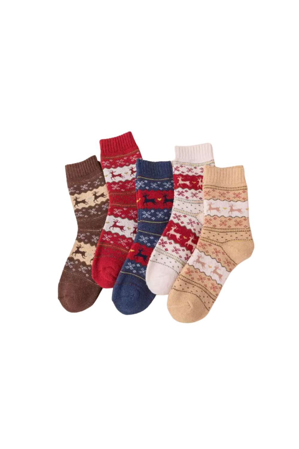 'Fatima' Cotton Thick Knit Socks (9 Styles)