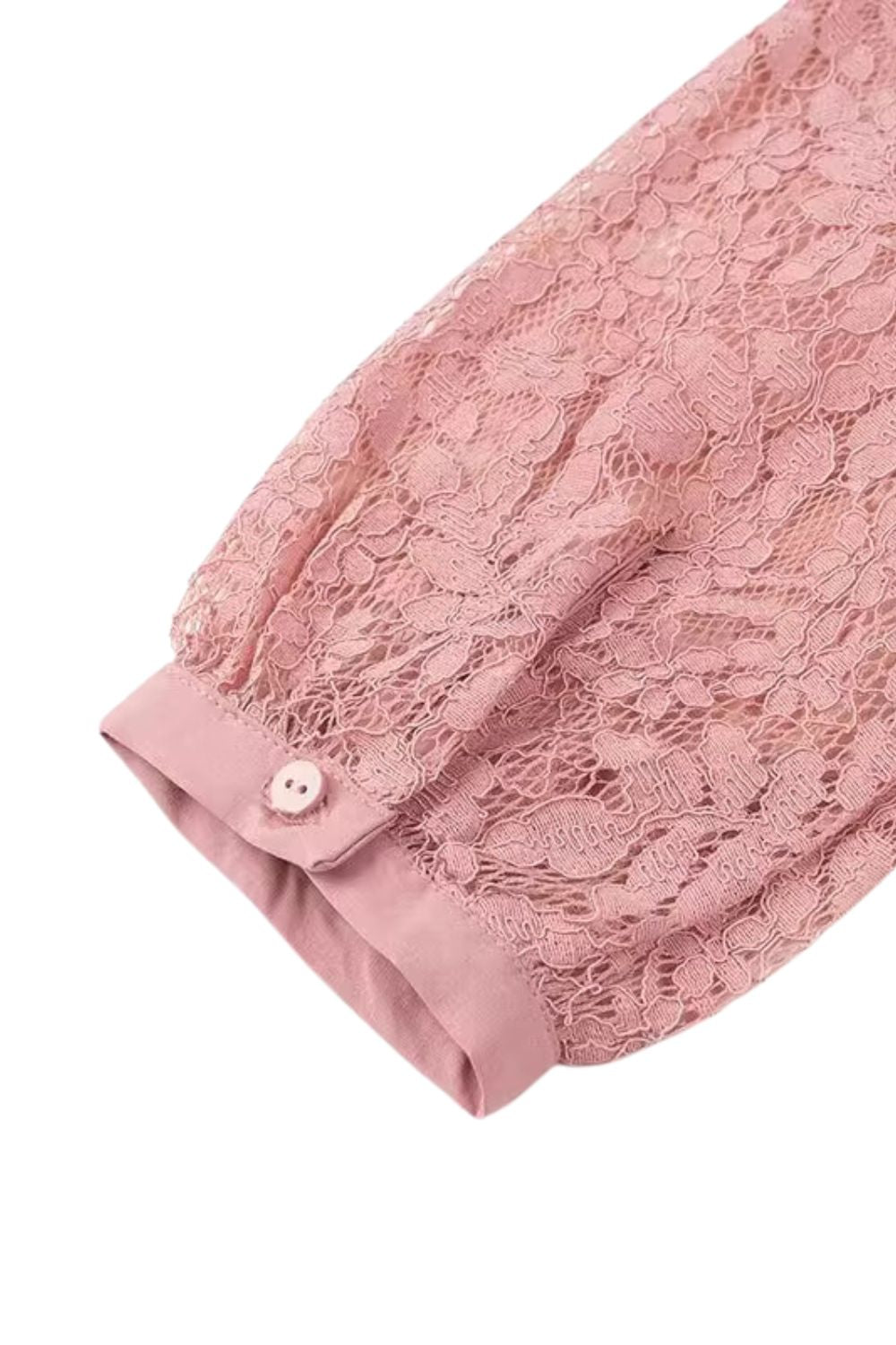 ’Patty‘ Collared Long Sleeve Lace Blouse