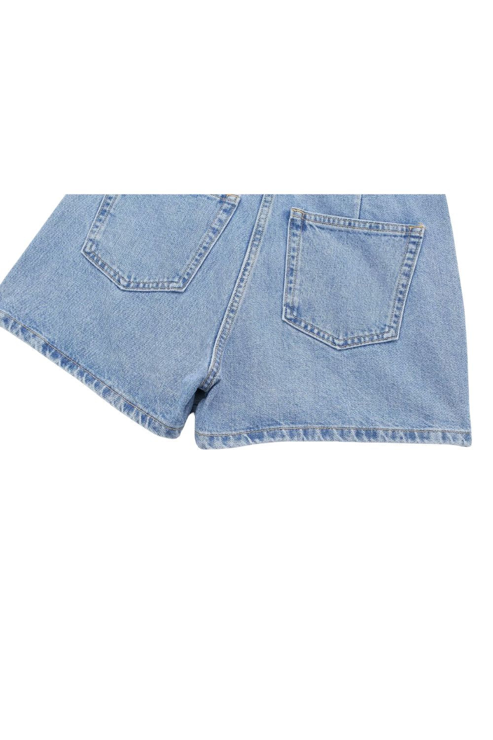 ‘Madison’ Double-Placket Denim Skirt Pants (3 Color)