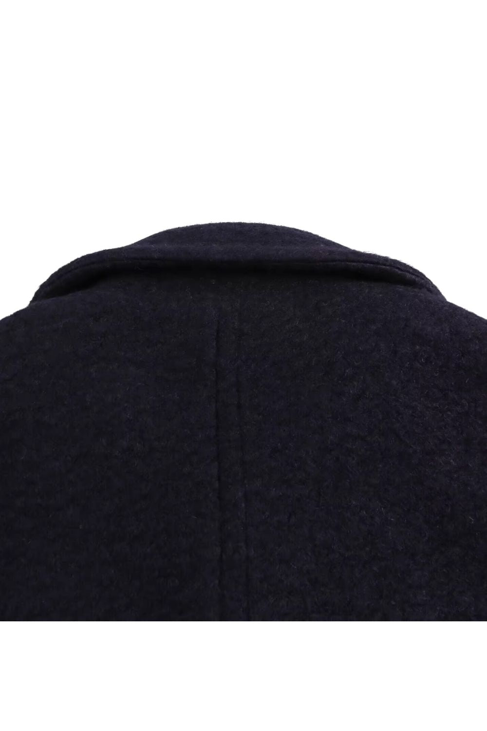 'Dawn' Simplified Beaded Double-Breasted Overcoat